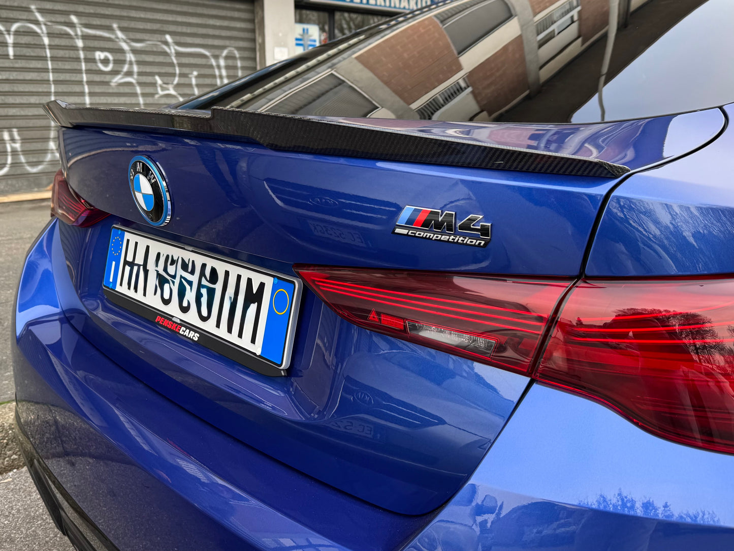 Spoiler Posteriore Real Carbon Fiber per BMW Serie 4 G26 i4 Msport (20-24)