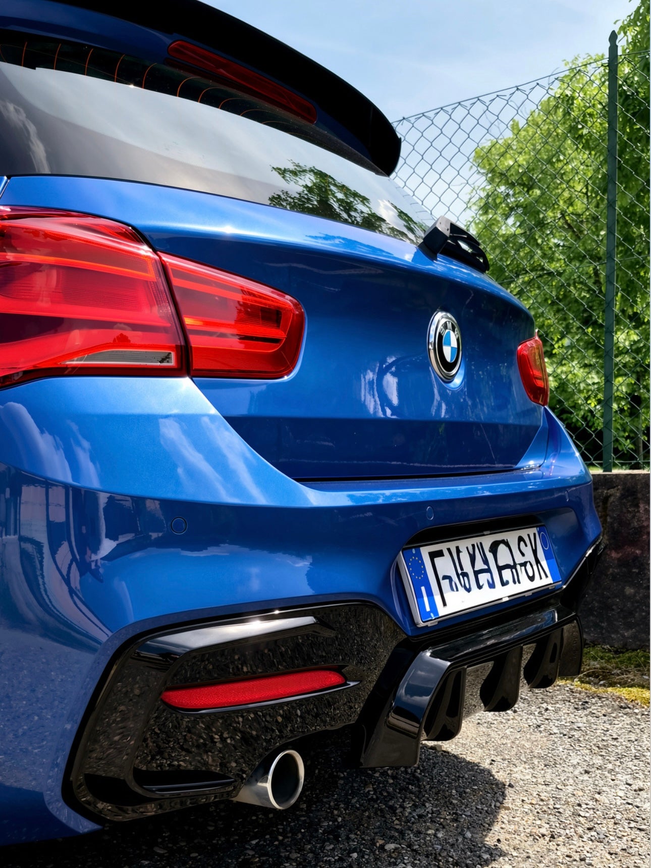 Diffusore Posteriore Singola Uscita Stile M per Bmw Serie 1 F20 F21