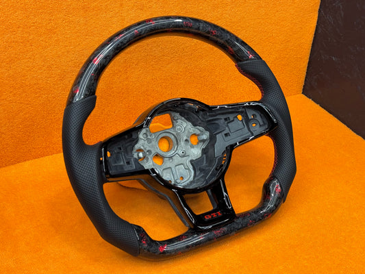 Volante Volkswagen Carbon Forged Red per Golf - Polo - Scirocco