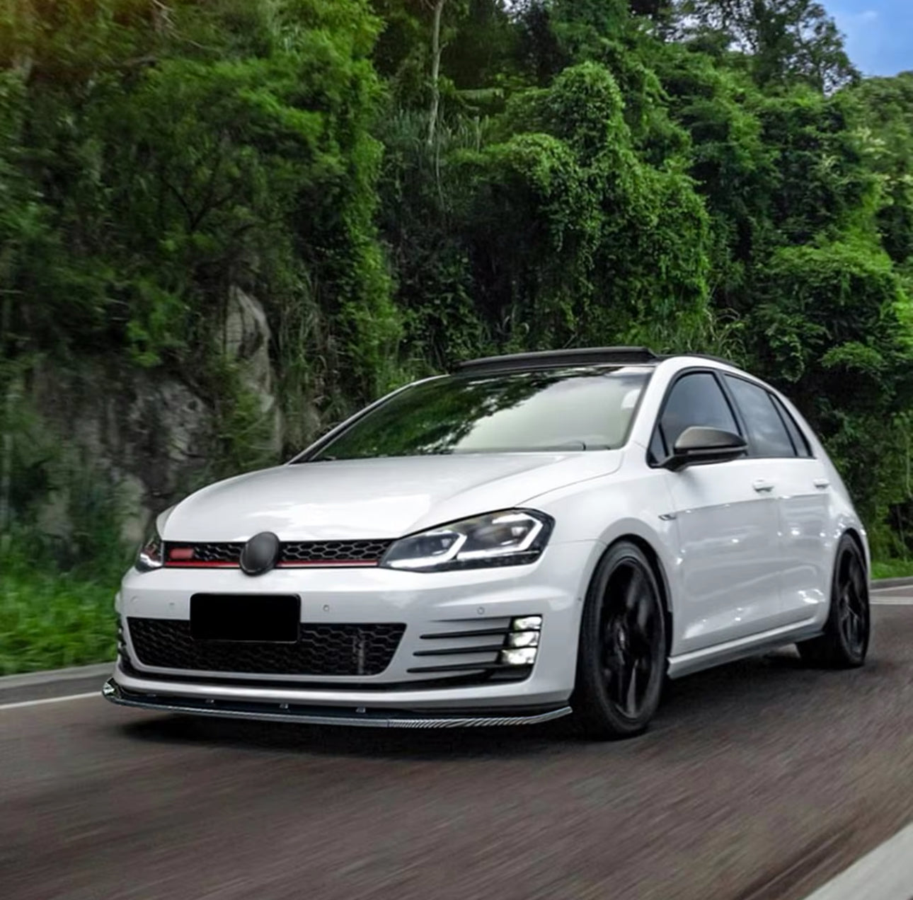 Lama Spoiler Paraurti Anteriore Per Golf 7-7.5-8 GTI GTD R R-Line