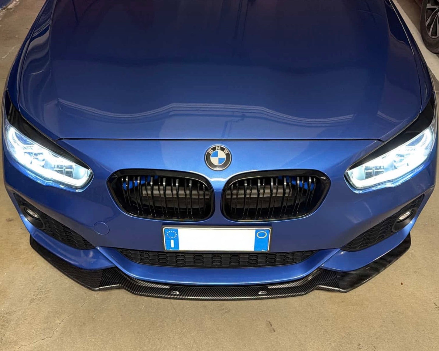 Lama Spoiler Paraurti Anteriore Per Bmw 1 F20 F21 Msport (15-19)
