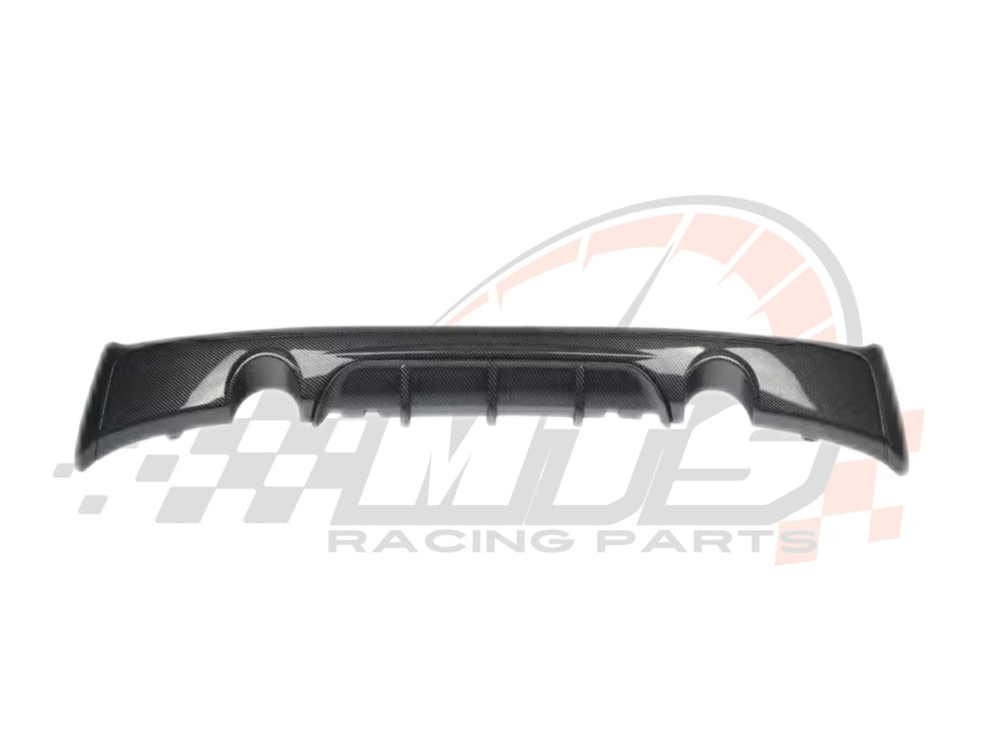 Diffusore Posteriore Stile M per Bmw Serie 2 F22 F23 Carbon look Nero lucido (14-19)