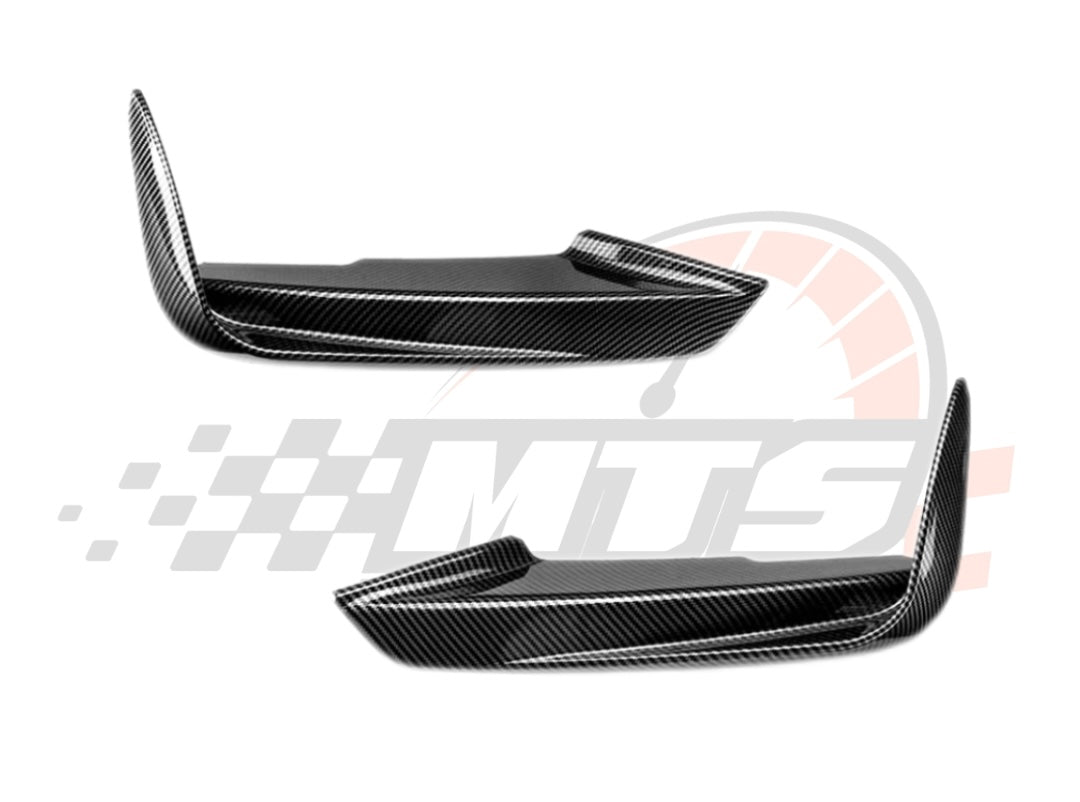 Front lip Paraurti Anteriore Per Bmw 3 F30 Msport Carbon look/Nero lucido(14-19)