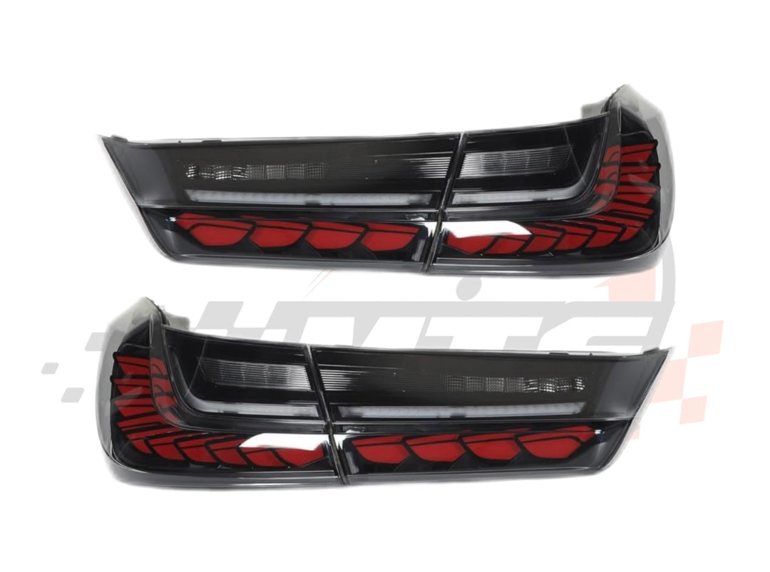 Coppia Fanali Posteriori Dinamici OLED Full Led Fumè per Bmw 3 G20 M3 G80