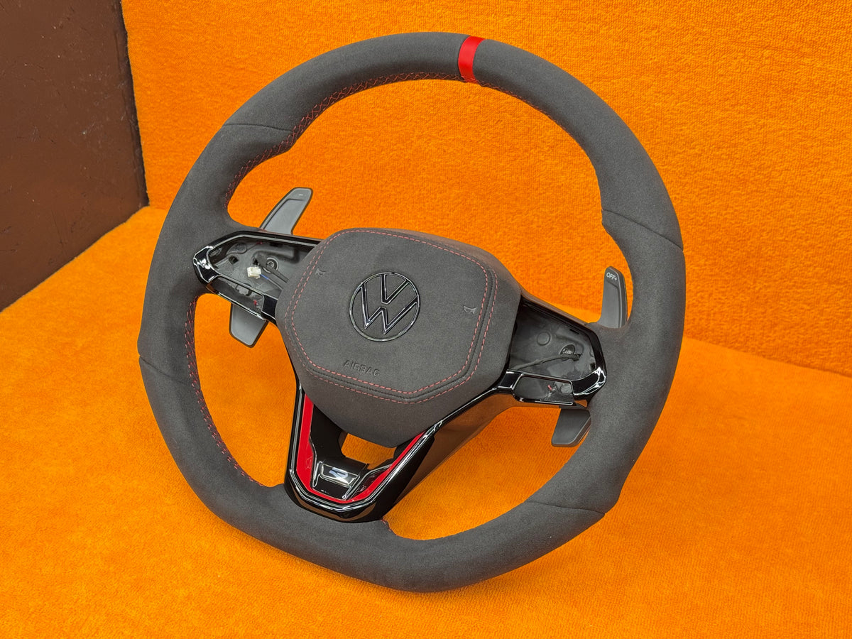 Volante sportivo personalizzato per Volkswagen Golf MK8 - 8.5 / Polo / T-roc / Tiguan (configuralo)