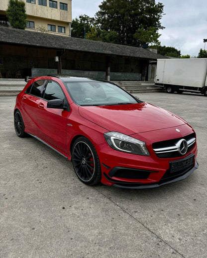 Front lip Paraurti Anteriore Per Mercedes Classe A W176 Nero lucido (12-15)