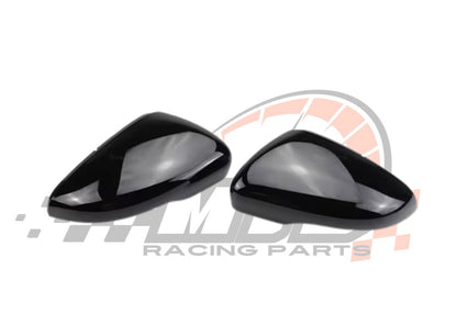 Coppia Calotte Specchio Retrovisore per VW Golf MK6 Nero lucido/Carbon look