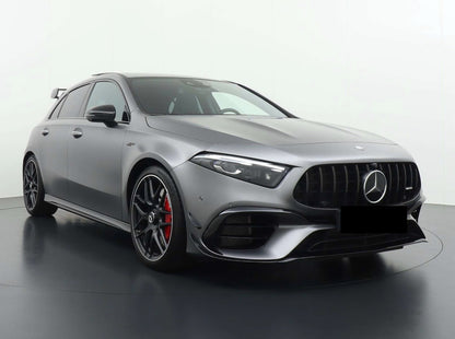 Front lip Paraurti Anteriore Per Mercedes Classe A AMG W177 Nero lucido (18-23)