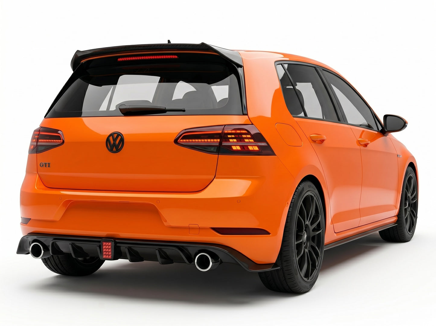 Diffusore Posteriore TCR Look con Stop a led per Volkswagen Golf MK7.5 GTI GTD R (17-20)