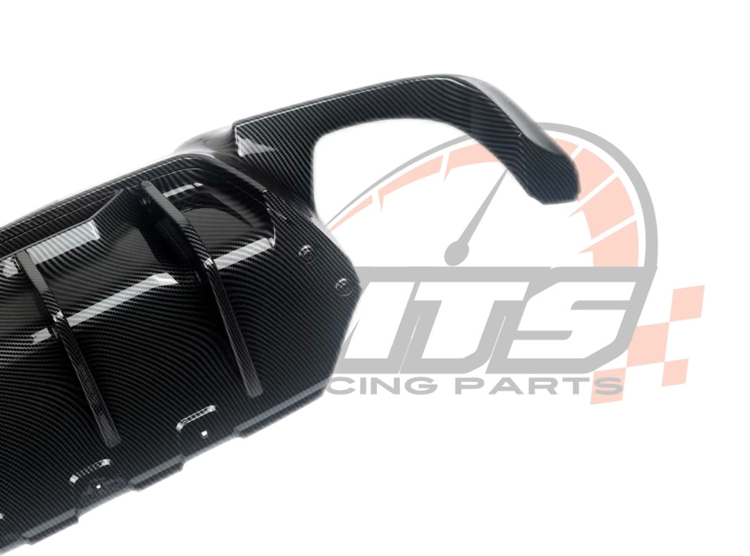 Diffusore Posteriore Stile M per Bmw Serie 5 F10 F11 F18 M5 Carbon look/Nero lucido (10-16)