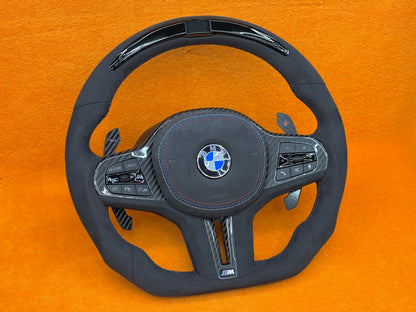 Volante Bmw Personalizzato con LED di cambiata per Bmw serie 1 F40 e serie G (configuralo)