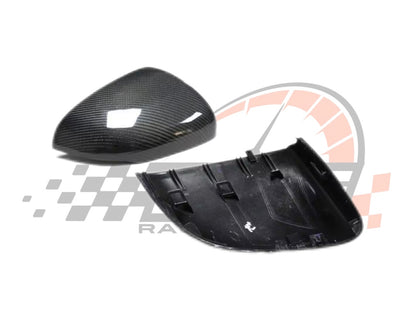 Coppia Calotte Specchio Retrovisore per Mercedes Classe A W177 CLA C118 Nero lucido/Carbon look