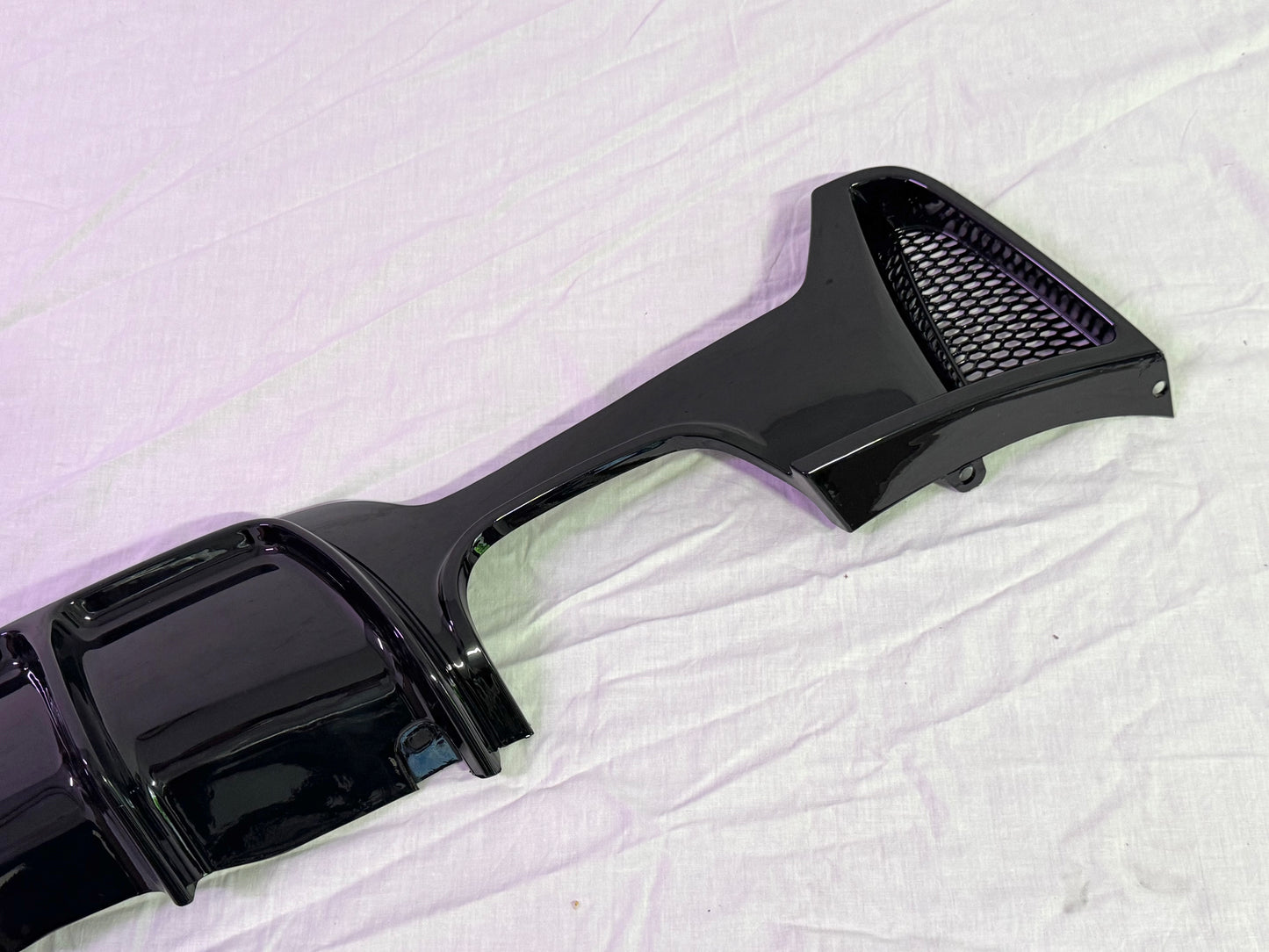 Diffusore Posteriore Stile M per Bmw Serie 4 F32 F33 F36 Carbon look/Nero lucido (13-20)