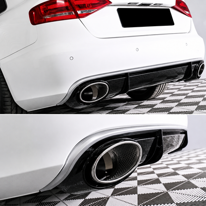 Diffusore posteriore stile RS per Audi A4 B8 standard (07-12)