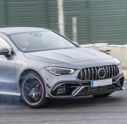 Front lip Paraurti Anteriore Per Mercedes Classe CLA C118 CLA35/45 Nero lucido(19-24)