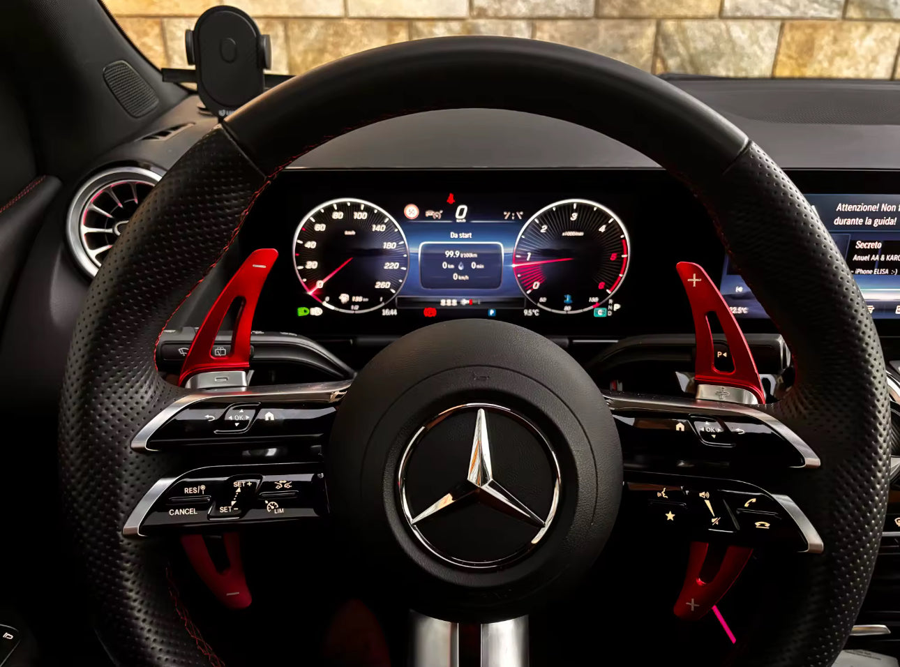 Paddle Volante Palette per Mercedes Classe A CLA C (vari colori)