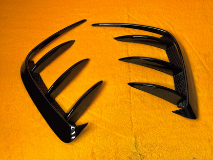 Rear lip Paraurti Posteriore Per Mercedes Classe A W176 Carbon look/Nero lucido (13-18)