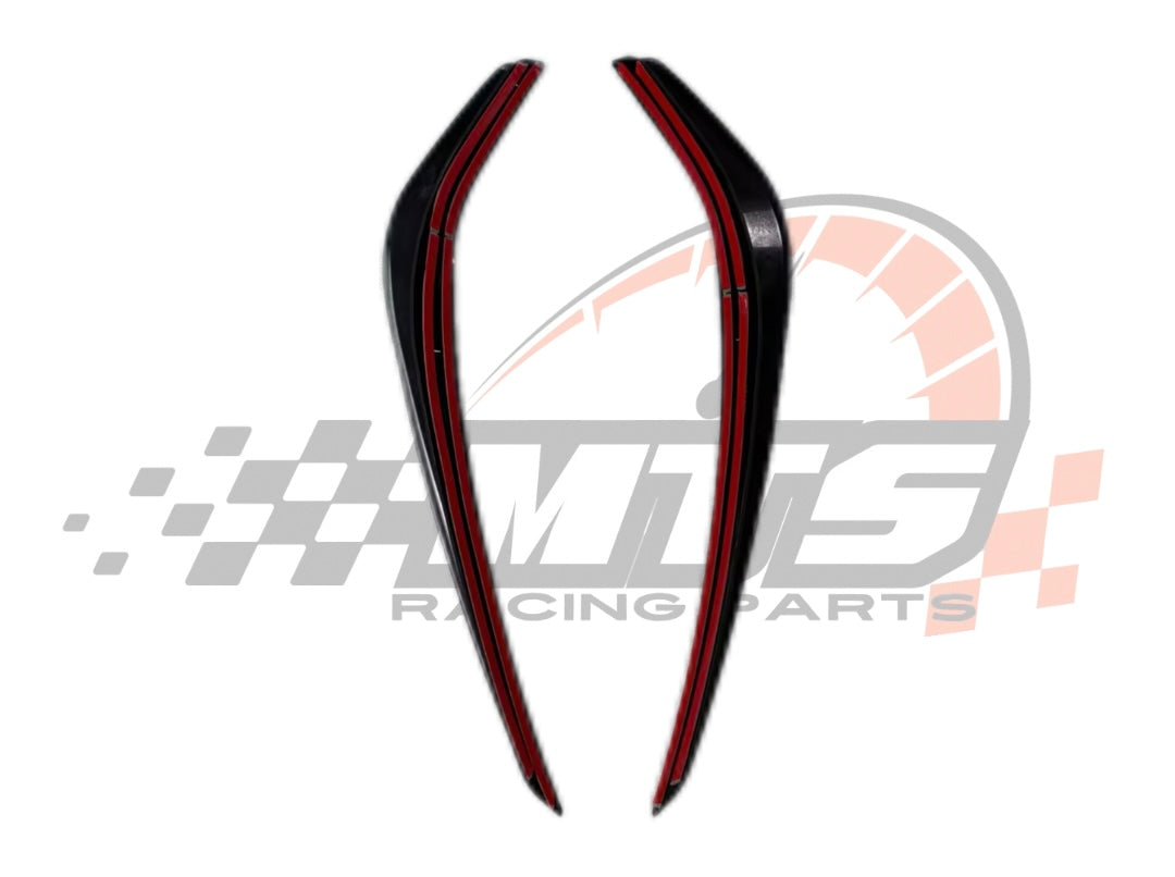 Front lip Paraurti Anteriore Per Mercedes Classe A W176 Nero lucido (12-15)