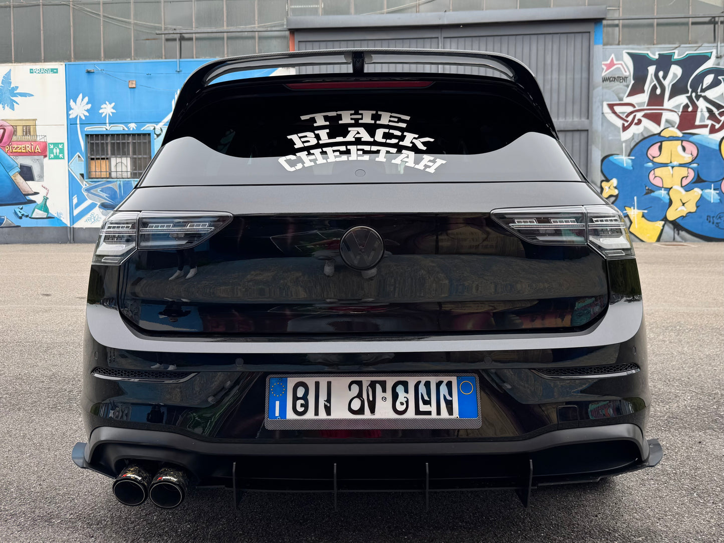 Spoiler Clubsport Posteriore Real Carbon Fiber per VW Golf MK8