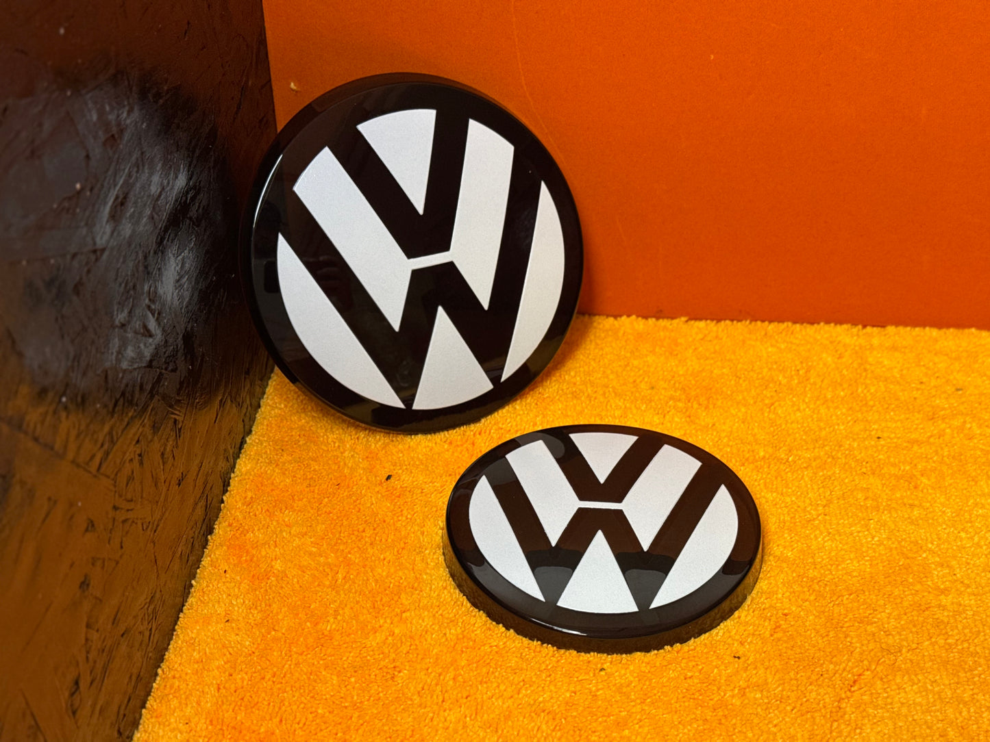 Coppia Cover Logo VW POLO MK6 (ACC)