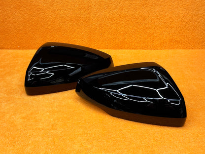 Coppia Calotte Specchio Retrovisore per VW Scirocco MK3 MK4 Nero lucido/Carbon look