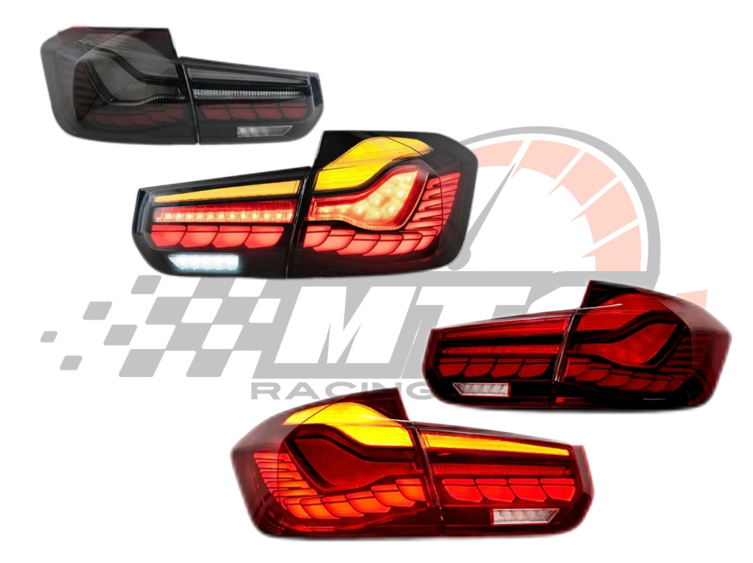 Coppia Fanali Posteriori Dinamici Full Led Fumè per Bmw 3 F30 M3 F80
