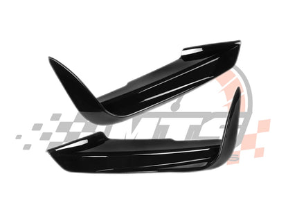 Front lip Paraurti Anteriore Per Bmw 3 F30 Msport Carbon look/Nero lucido(14-19)