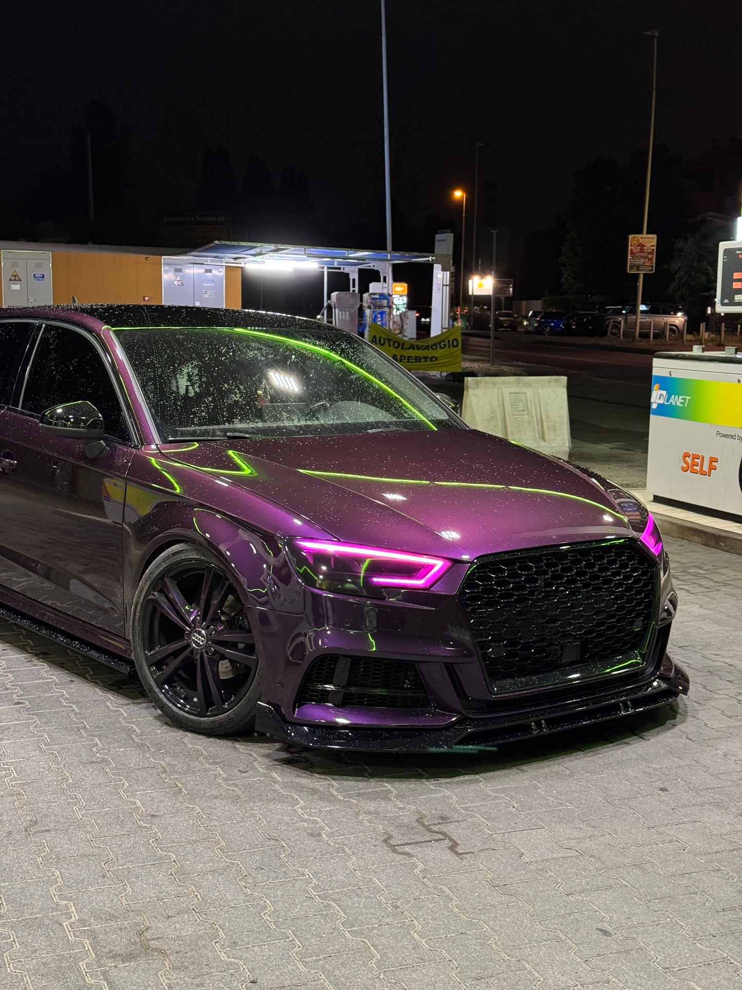 Lama Spoiler Paraurti Anteriore Per Audi A3 S3 S-line 8V (17-20)
