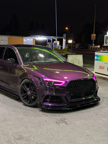 Lama Spoiler Paraurti Anteriore Per Audi A3 S3 S-line 8V (17-20)
