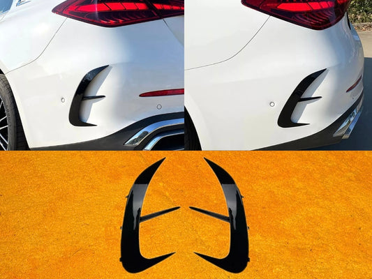 Rear lip Paraurti Posteriore Per Mercedes Classe C W206 Nero lucido/Carbon look (21-24)