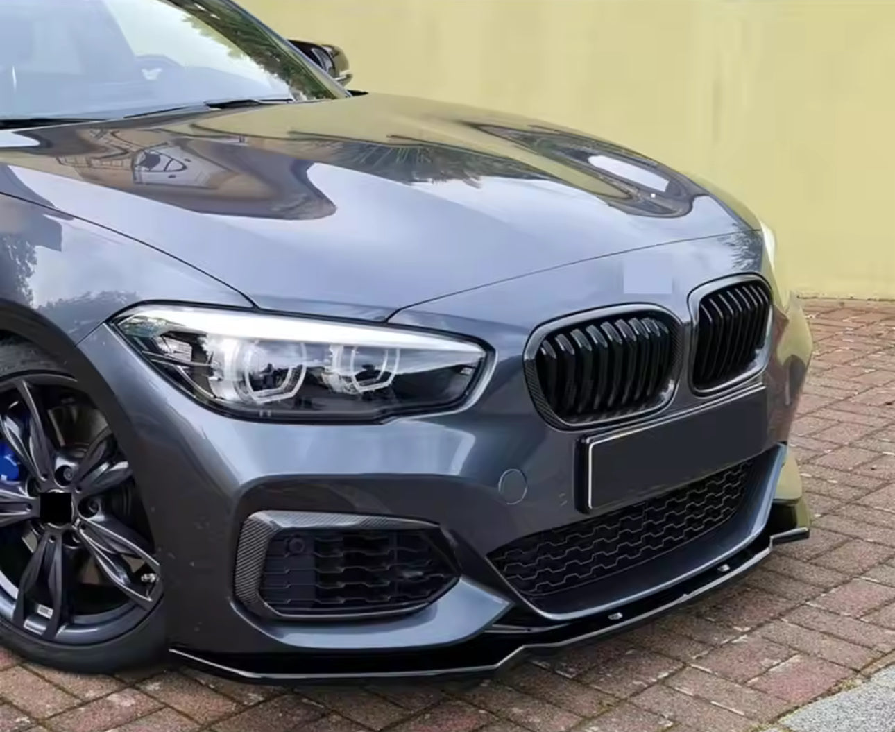 Lama Spoiler Paraurti Anteriore Per Bmw 1 F20 F21 Msport (15-19)