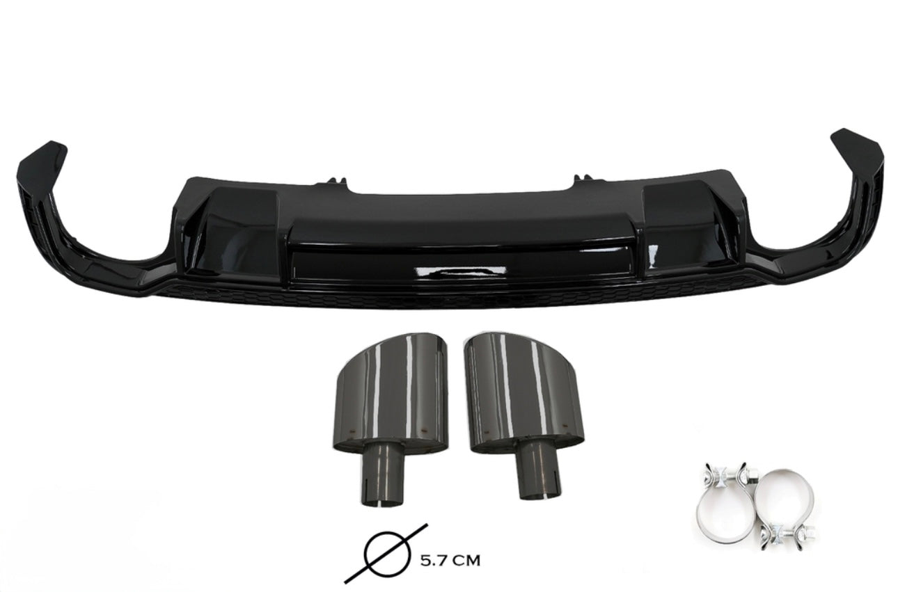 Diffusore Posteriore Stile RS per Audi A4 B9 Sline(16-18)