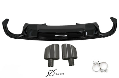 Diffusore Posteriore Stile RS per Audi A4 B9 Sline(16-18)