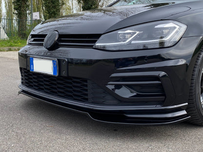 Lama Spoiler Paraurti Anteriore Per Golf 7 - 7.5 GTI GTD R R-Line