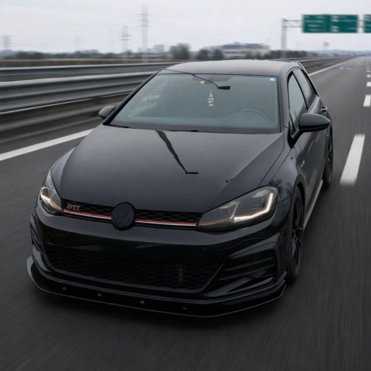 Lama Spoiler Paraurti Anteriore per Volkswagen Golf MK7-MK7.5-8 GTI GTD R R-Line