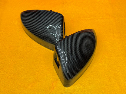 Coppia Calotte Specchio Retrovisore Real Carbon Fiber per Audi TT MK3(15-24)