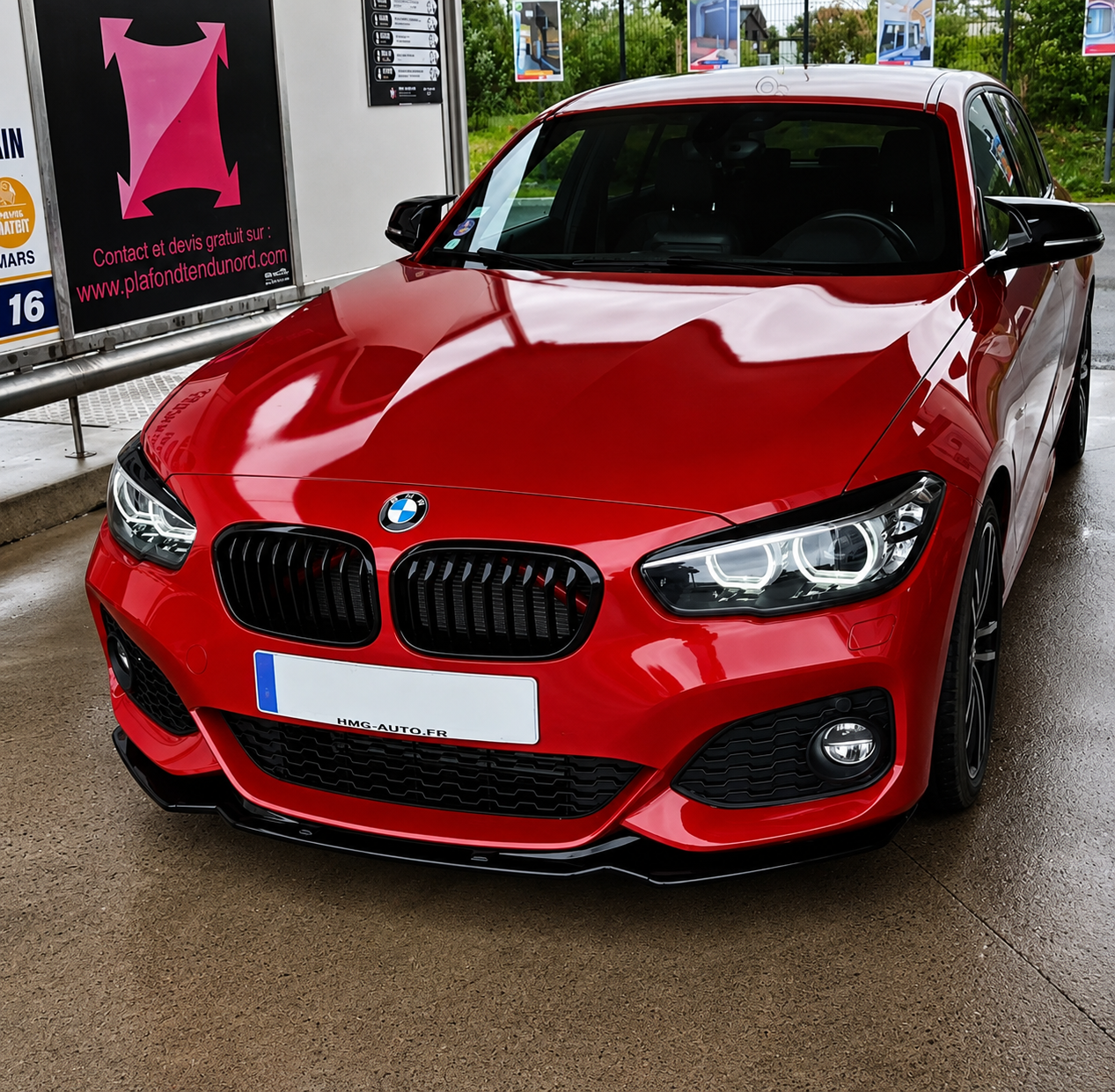 Griglia anteriore per Bmw Serie 1 F20 F21 Nero Lucido (2015-2019)