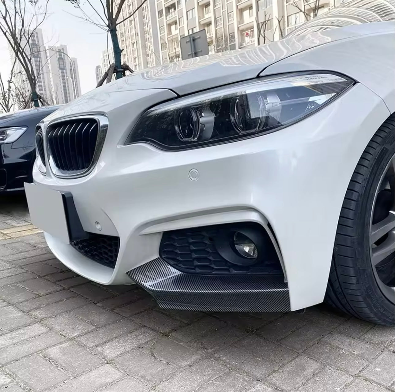Front lip Paraurti Anteriore Per Bmw 2 F22 F23 Msport (14-19)