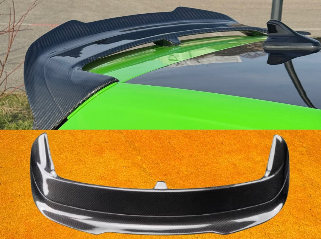Spoiler Clubsport Posteriore Real Carbon Fiber V2 per VW Golf MK8