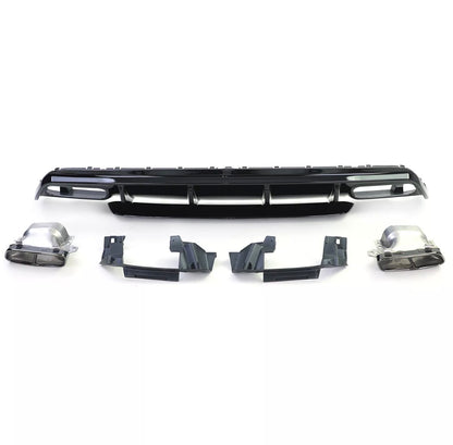 Diffusore Posteriore Stile AMG per Mercedes Classe A W176 (nero lucido)