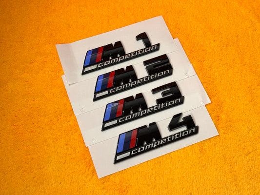 Badge M Competition Posteriore per Bmw 1 2 3 4 5