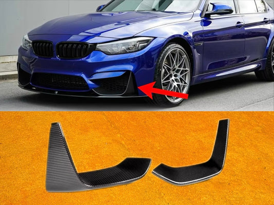 Front lip Paraurti Anteriore Per Bmw M3 F80 M4 F82 Carbon look/Nero lucido