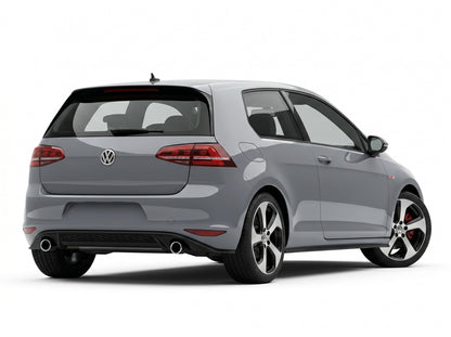 Diffusore Posteriore GTI Look Doppia uscita per Volkswagen Golf MK7 Nero lucido (12-16)