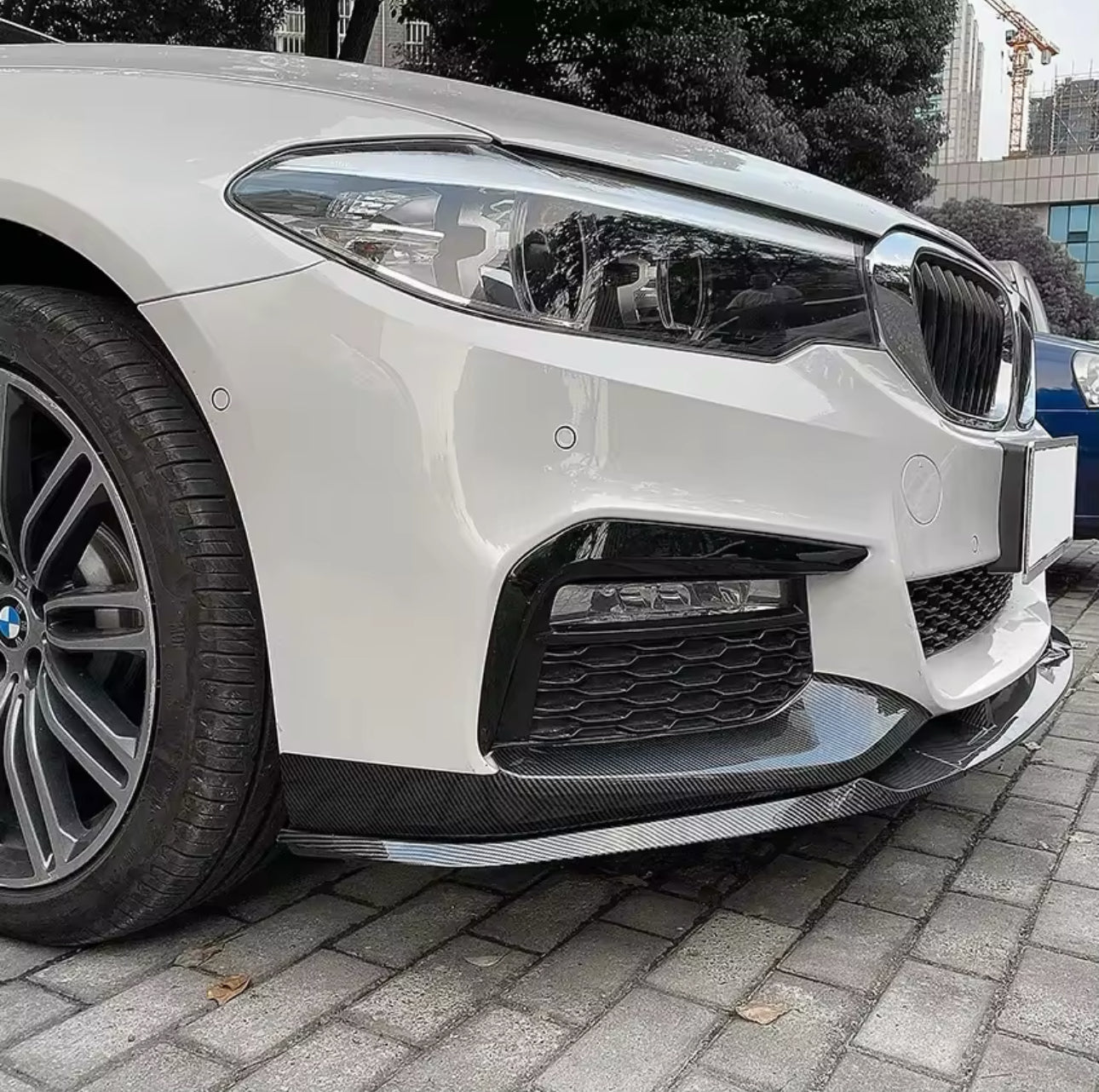 Lama Spoiler Paraurti Anteriore Per Bmw 5 G30 G31 Msport (17-24)