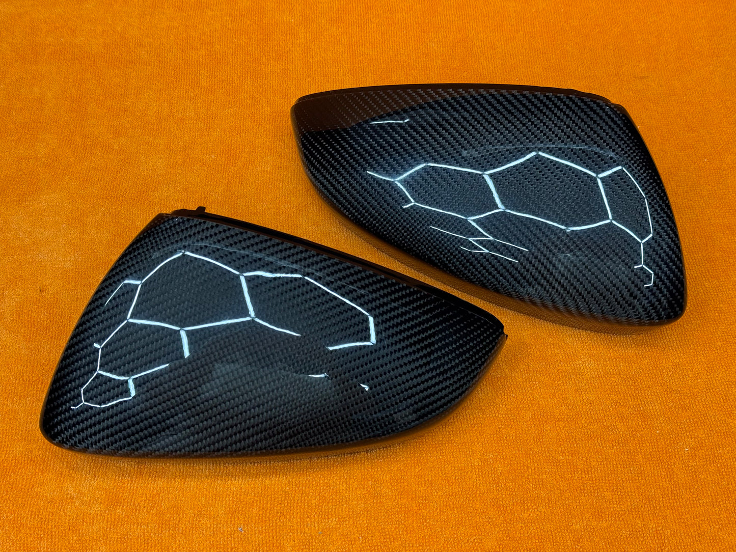 Coppia Calotte Specchio Retrovisore Carbon fiber per Audi A3 8Y