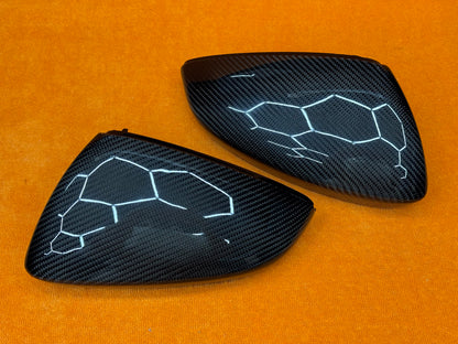 Coppia Calotte Specchio Retrovisore Carbon fiber per Audi A3 8Y