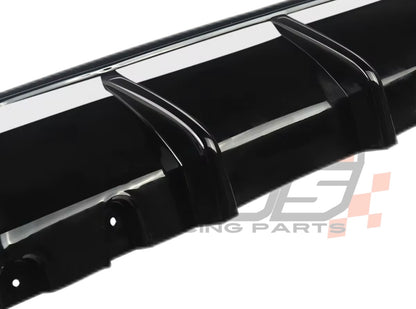 Diffusore Posteriore Stile M per Bmw Serie 2 F22 F23 Carbon look Nero lucido (14-19)