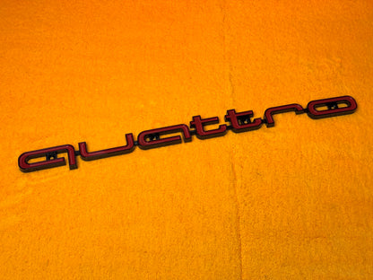 Emblema logo QUATTRO per Griglia RS Audi (vari colori)