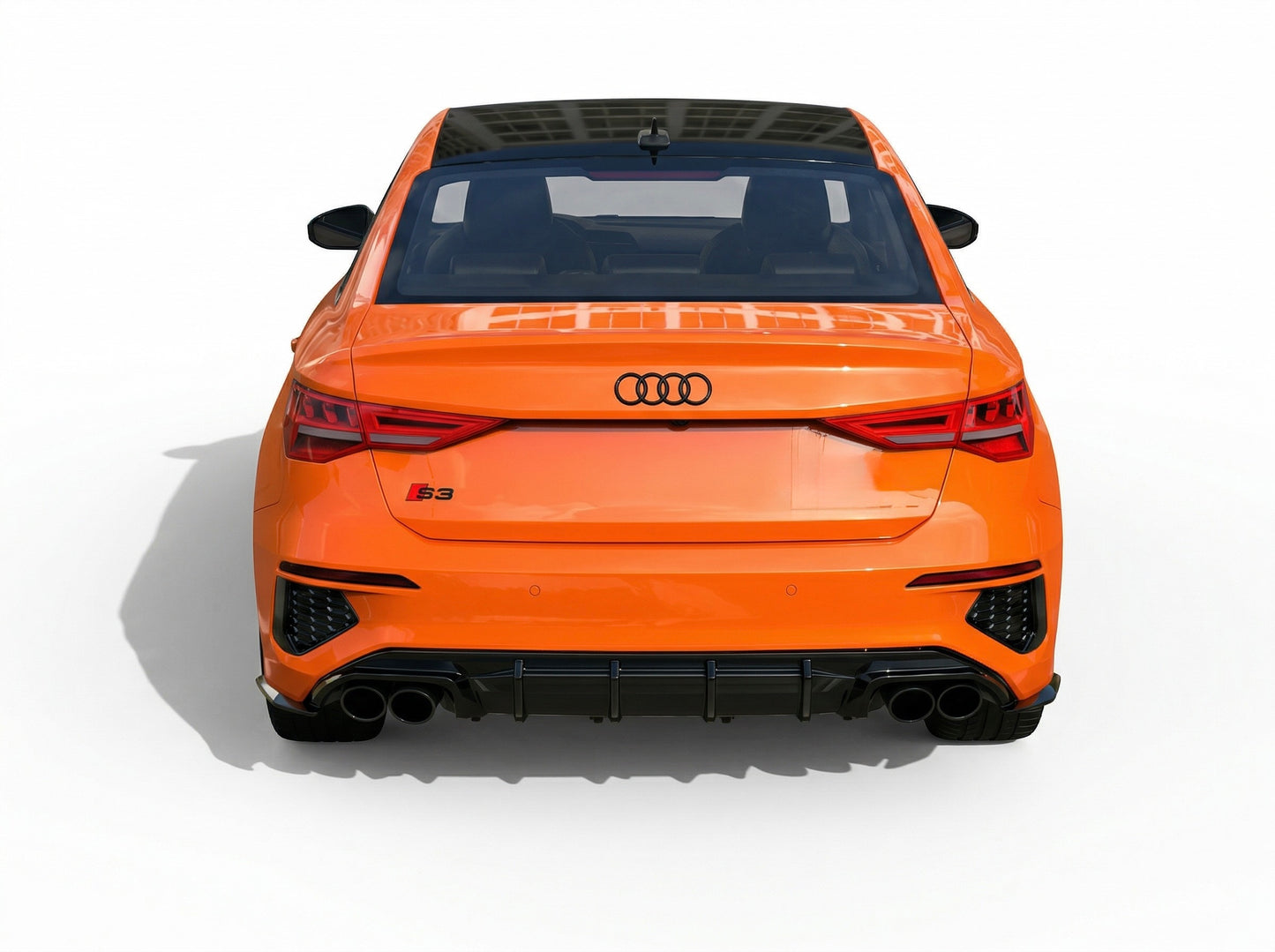 Diffusore posteriore doppia uscita Apex Design per Audi A3 8Y Sedan S3 S-Line (2020-2024)