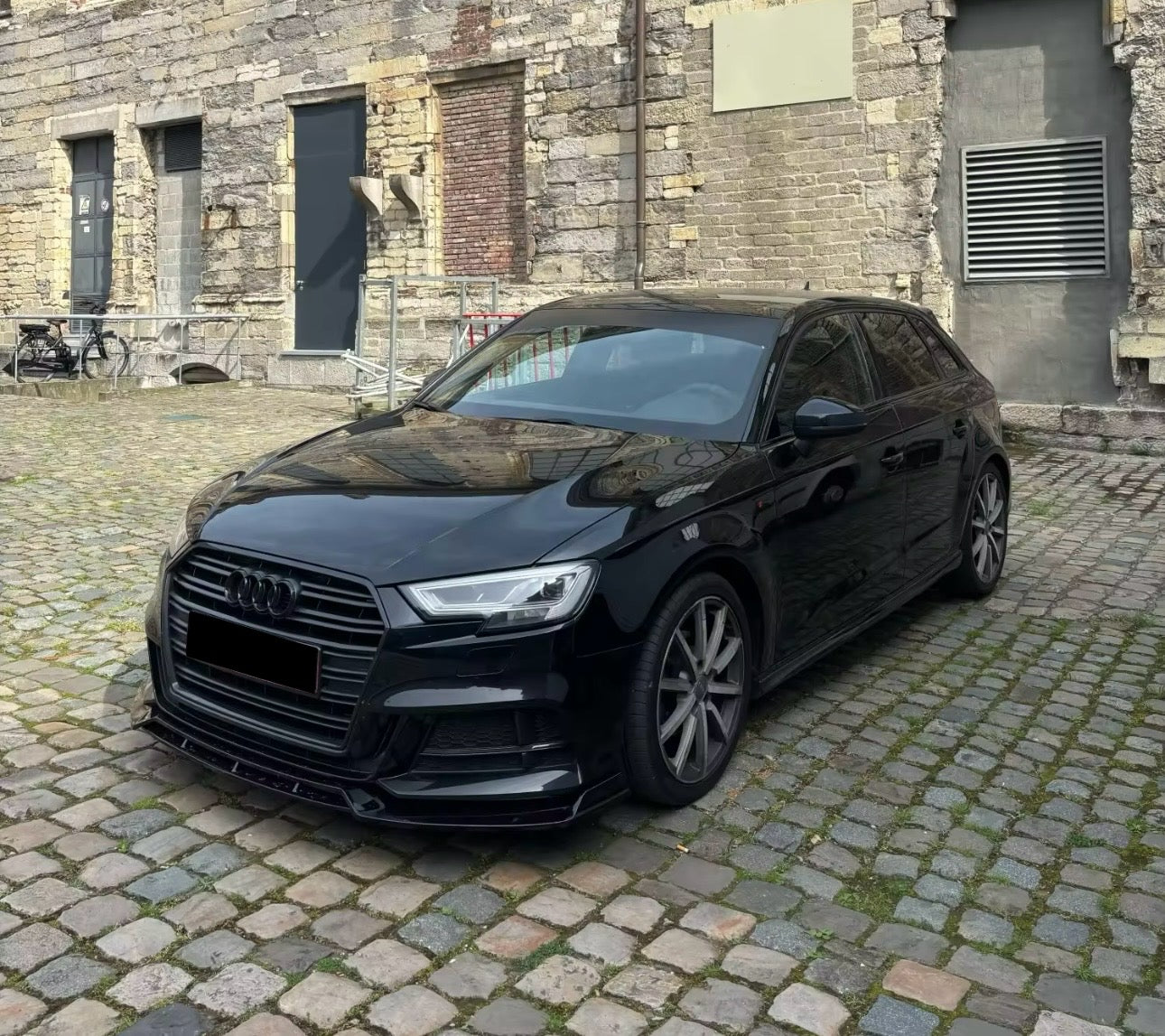 Lama Spoiler Paraurti Anteriore Per Audi A3 S3 S-line 8V (17-20)
